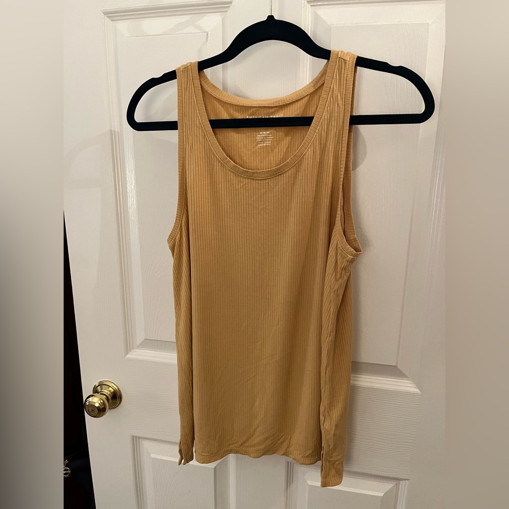 American Eagle, Soft & Sexy, Ribbed Tank- Mustard color